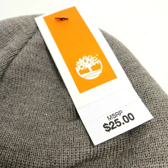 Timberland Unisex Stretch Midweight Knit Cuffed Beanie Hats x 2 Bundle NWT - Picture 8 of 9